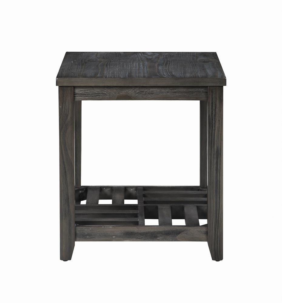Cliffview - Cliffview 1-shelf Rectangular End Table Grey