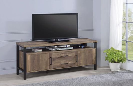 Ruston - Ruston 59" 2-drawer Rectangular TV Console Rustic Oak
