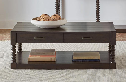 Meredith - Meredith 2-drawer Coffee Table Coffee Bean