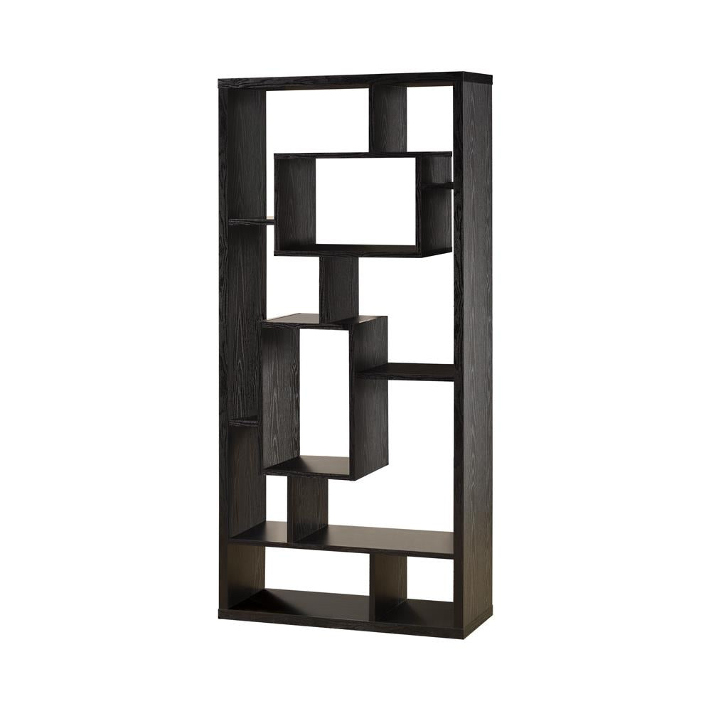 Linbrook - Linbrook 10-shelf Bookcase Black Oak