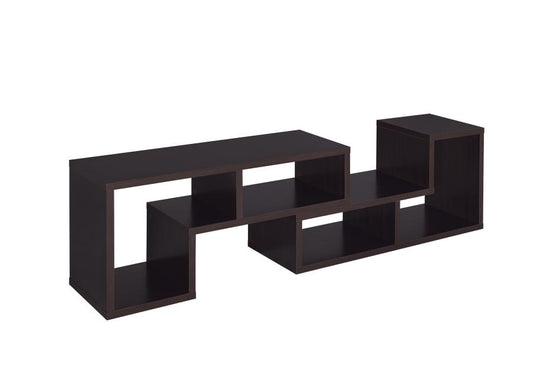 Velma - Velma Convertible TV Console and Bookcase Cappuccino