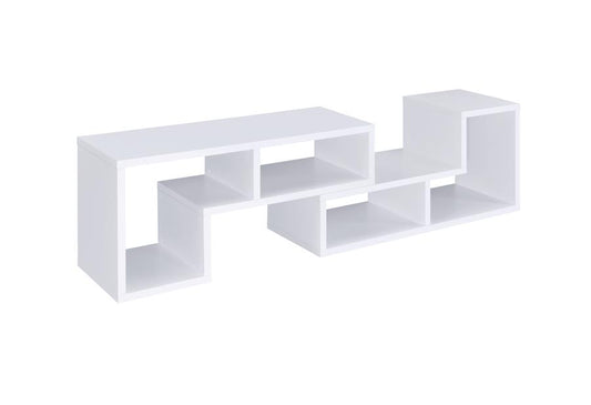 Velma - Velma Convertible TV Console and Bookcase White