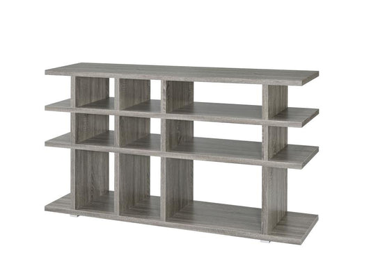 Santos - Santos 3-tier Bookcase Weathered Grey