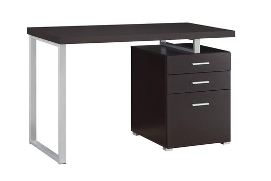 Brennan - Brennan 3-drawer Office Desk Cappuccino