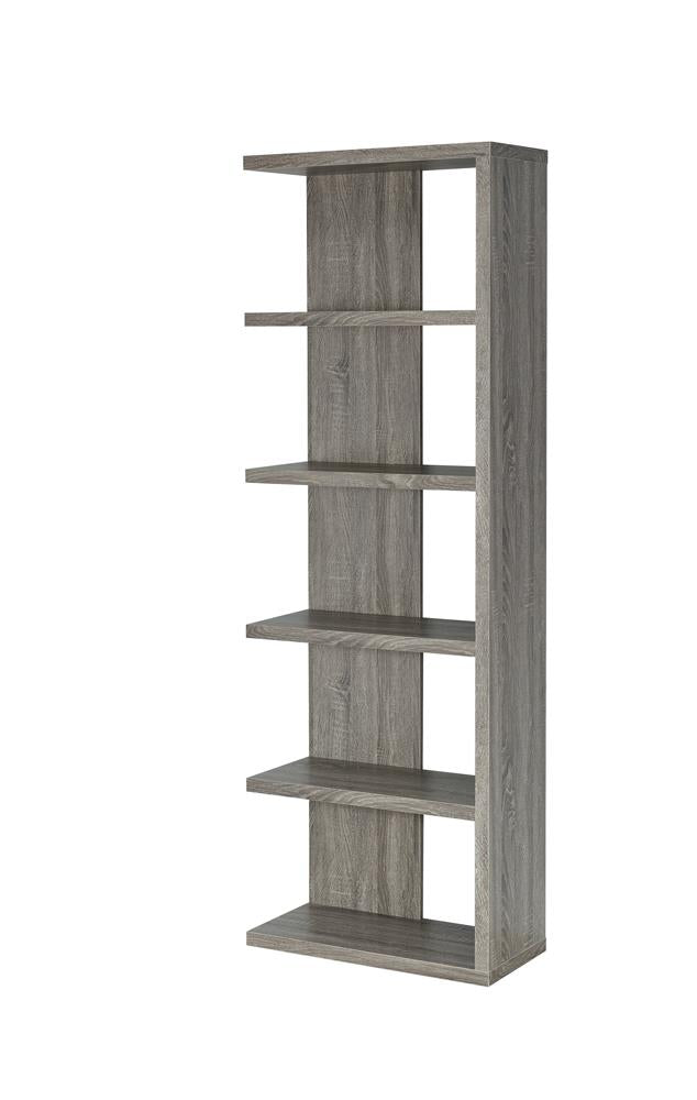 Harrison - Harrison 5-tier Bookcase Weathered Grey