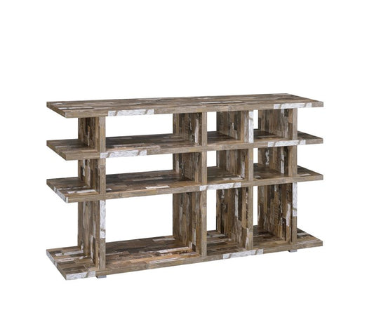 Santos - Santos 3-tier Open Bookcase Salvaged Cabin