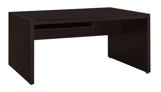 Skeena - Skeena Computer Desk with Keyboard Drawer Cappuccino