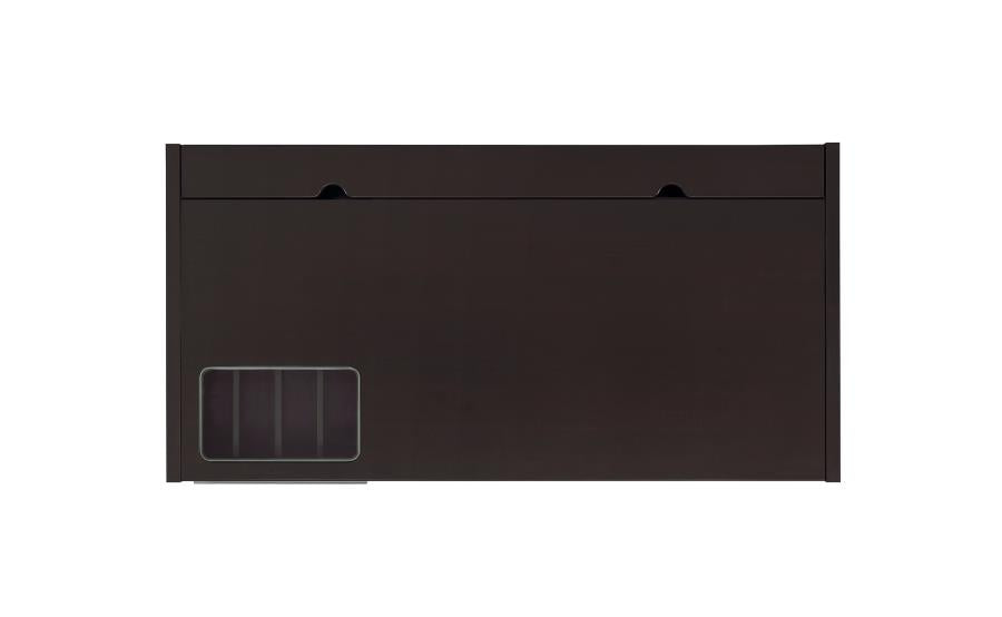 Halston - Halston 3-drawer Connect-it Office Desk Cappuccino
