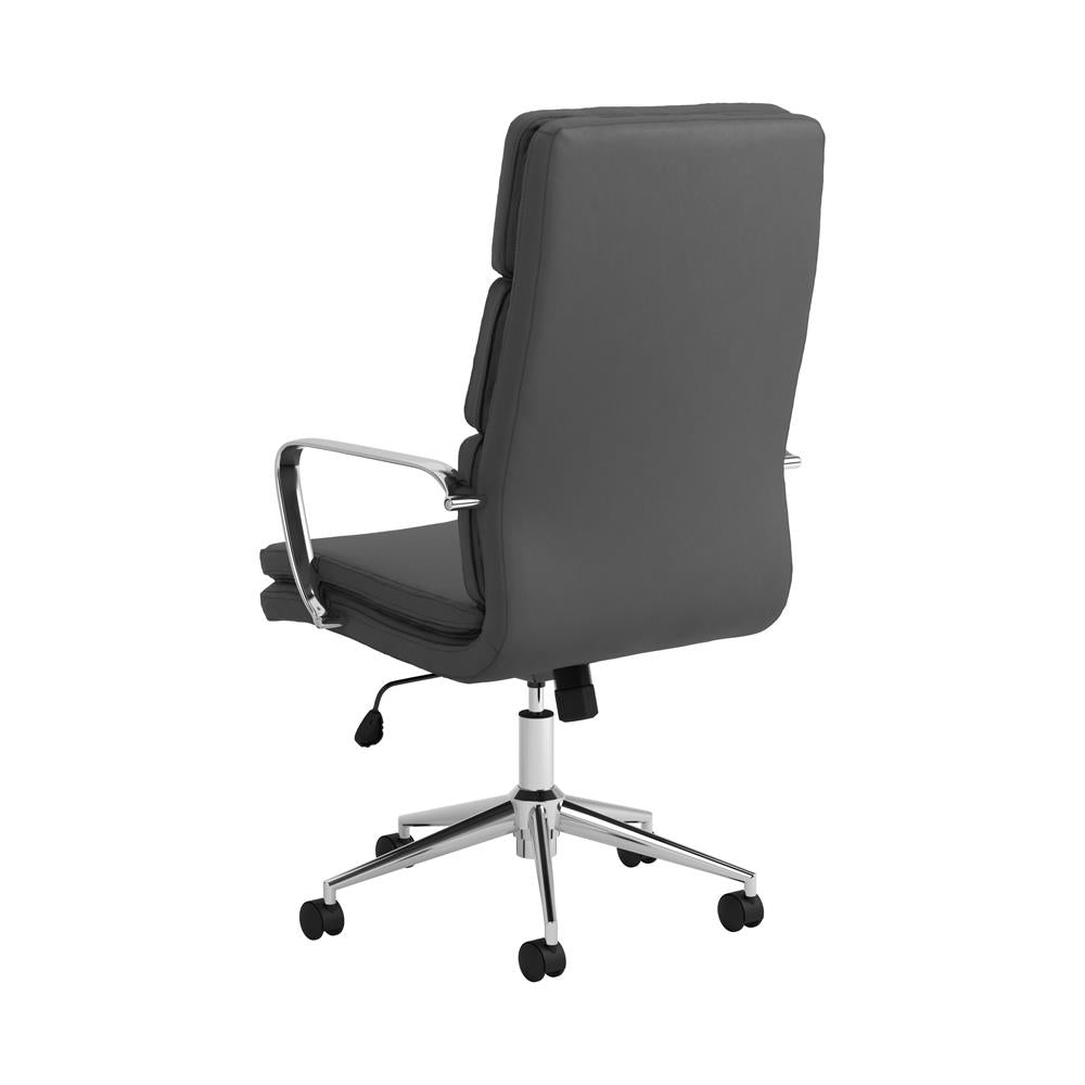 Ximena - Ximena High Back Upholstered Office Chair Grey