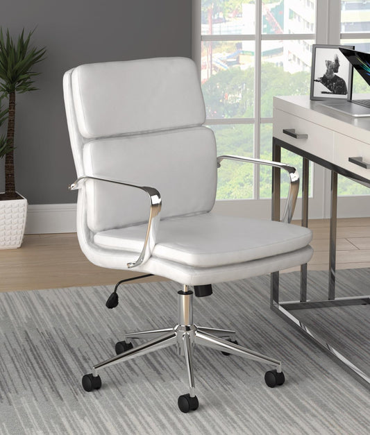 Ximena - Ximena Standard Back Upholstered Office Chair White