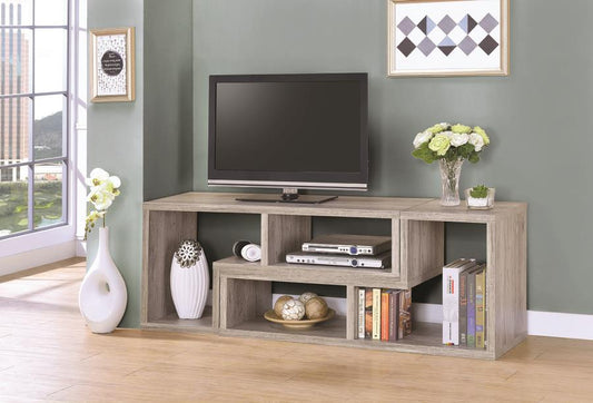 Velma - Velma Convertable Bookcase and TV Console Grey Driftwood