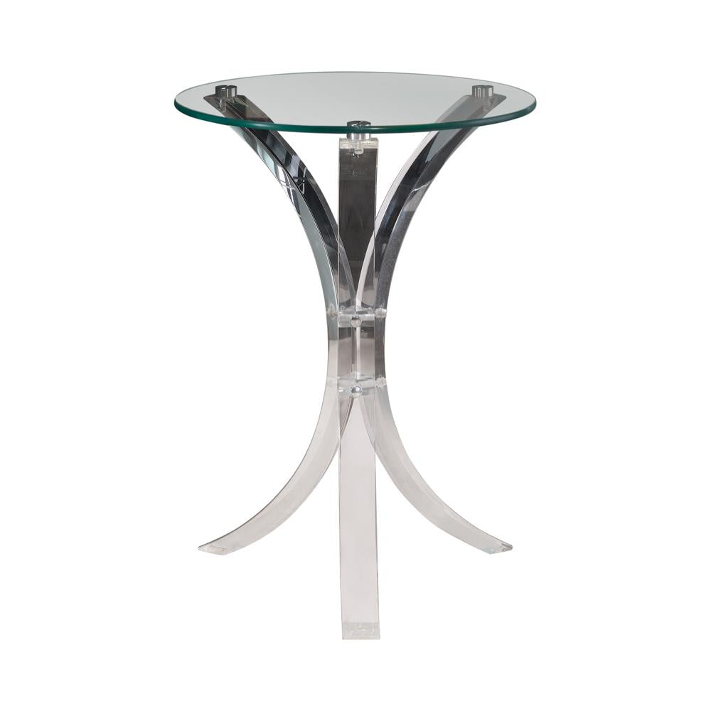 Emmett - Emmett Round Accent Table Clear