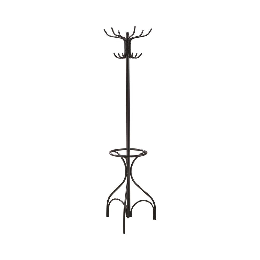 Kiefer - Kiefer Coat Rack with 12 Hooks Black
