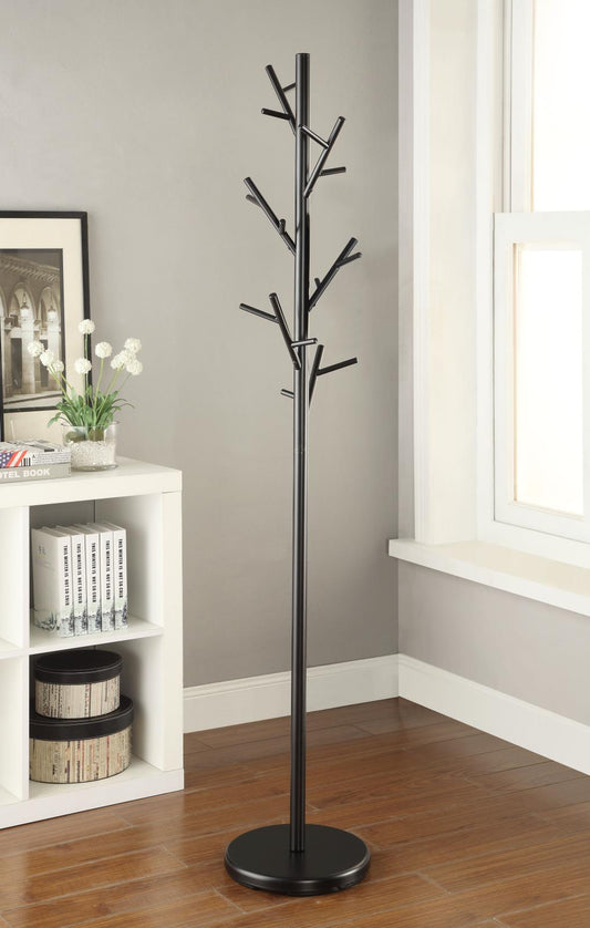 Clover - Clover 18-Hook Coat Rack Black