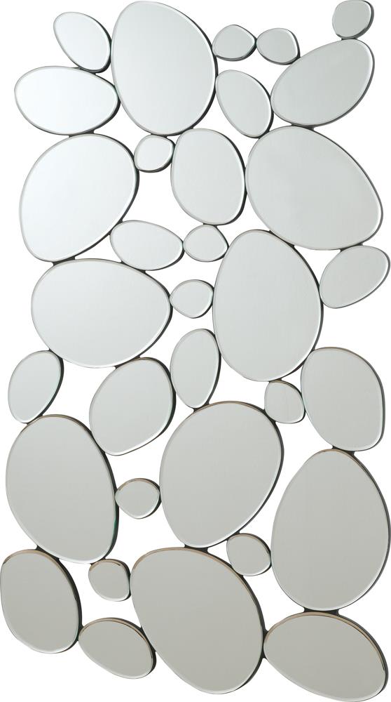 Topher - Topher Pebble-Shaped Decorative Mirror Silver