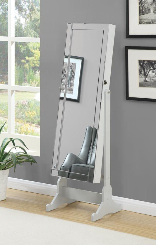 Yvonne - Yvonne Storage Jewelry Cheval Mirror Dove Grey