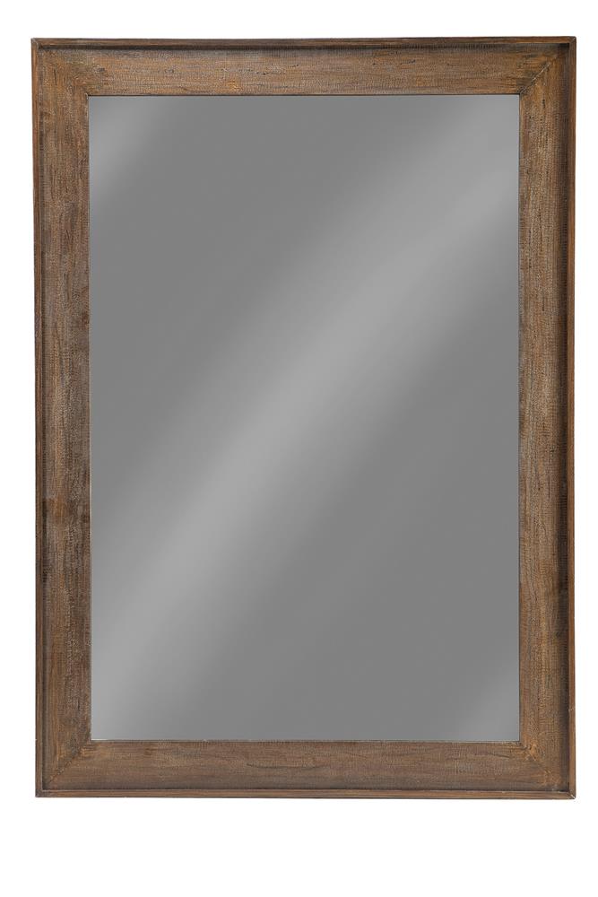 Odafin - Odafin Rectangle Floor Mirror Distressed Brown