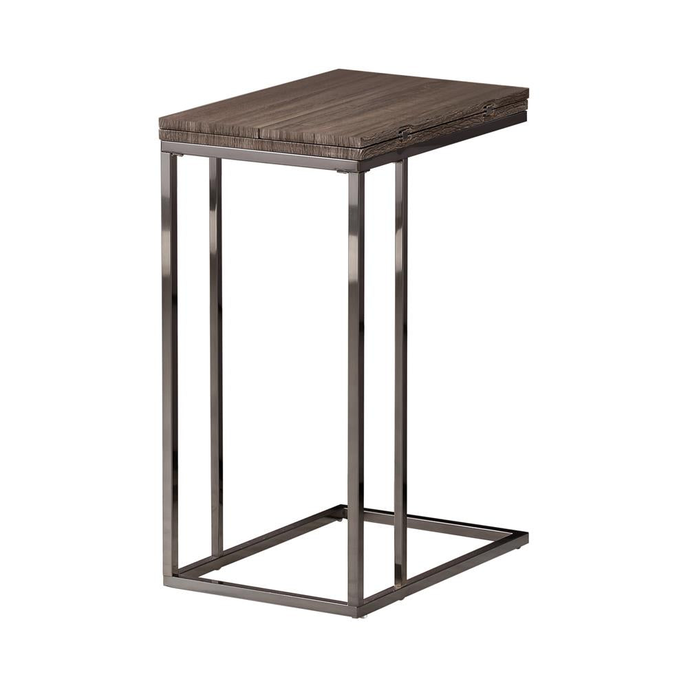 Pedro - Pedro Expandable Top Accent Table Weathered Grey and Black