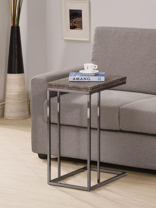 Pedro - Pedro Expandable Top Accent Table Weathered Grey and Black