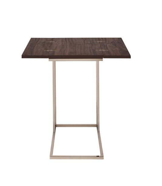 Pedro - Pedro Expandable Top Accent Table Chestnut and Chrome