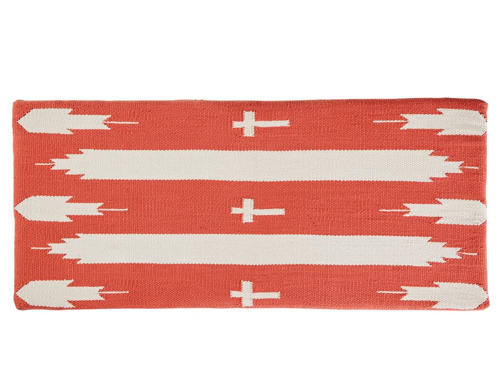 Noah - Noah Upholstered Storage Bench Orange and Beige