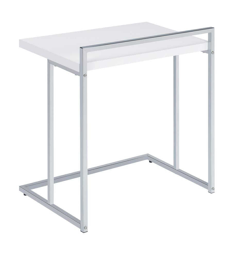 Dani - Dani Rectangular Snack Table with Metal Base