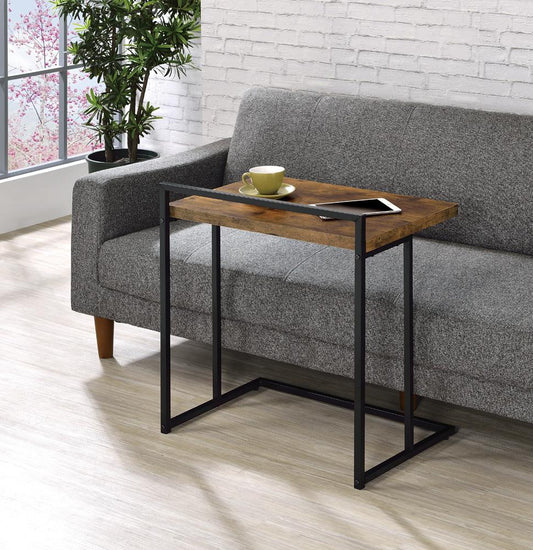 Dani - Dani Rectangular Snack Table with Metal Base