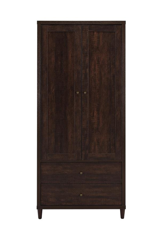 Wadeline - Wadeline 2-door Tall Accent Cabinet Rustic Tobacco