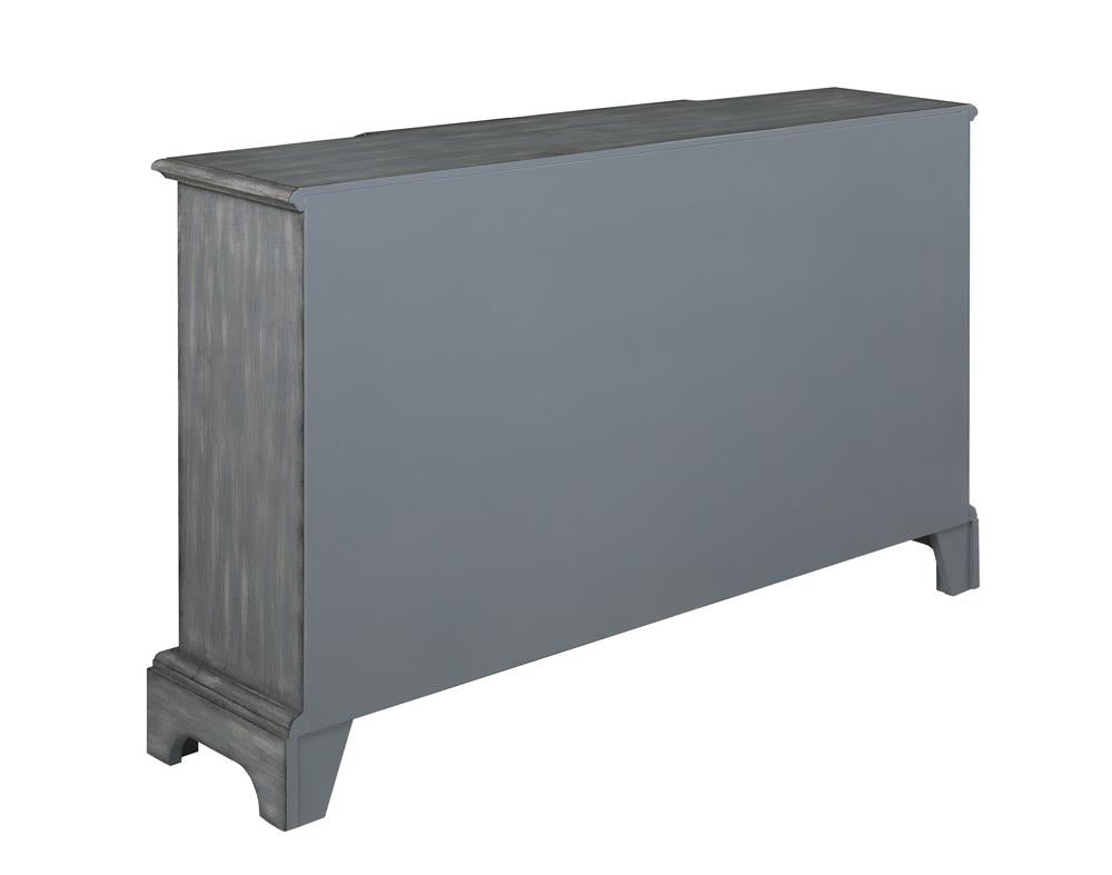 Erigeron - Erigeron 4-door Accent Cabinet Grey