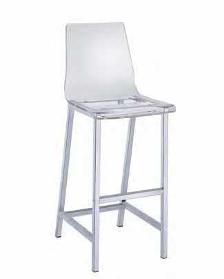 Juelia - Juelia Bar Stools Chrome and Clear Acrylic (Set of 2)