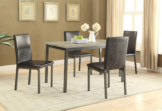 Garza - Garza Rectangular Dining Table Black