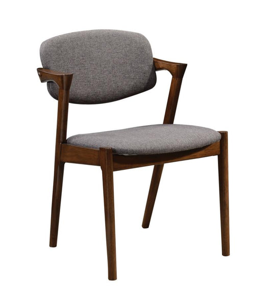 Malone - Malone Dining Side Chairs Grey and Dark Walnut (Set of 2)