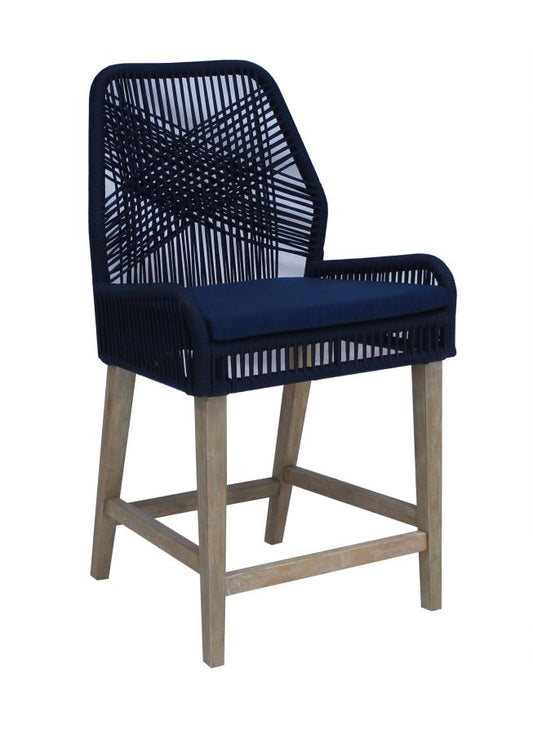 Mackenzie - Nakia Woven Rope Back Counter Height Stools (Set of 2)