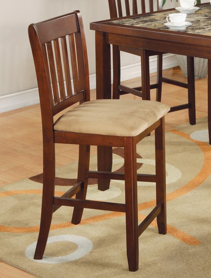 Jardin - Jardin 5-piece Counter Height Dining Set Red Brown and Tan
