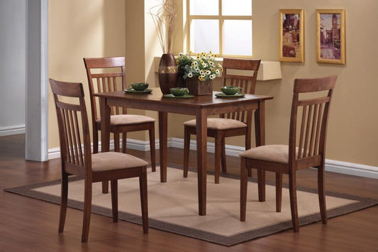Robles - Robles 5-piece Dining Set Chestnut and Tan