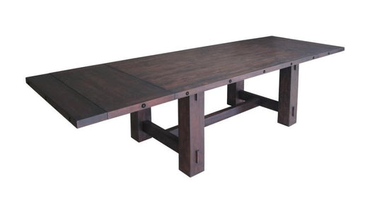 Calandra - Calandra Rectangle Dining Table with Extension Leaf Vintage Java