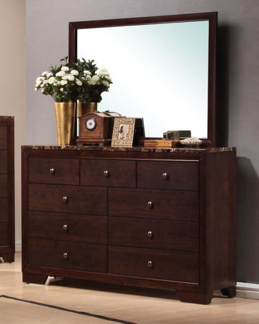 Conner - Conner 9-drawer Rectangular Dresser Cappuccino