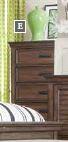 Franco - Franco 5-drawer Chest Burnished Oak