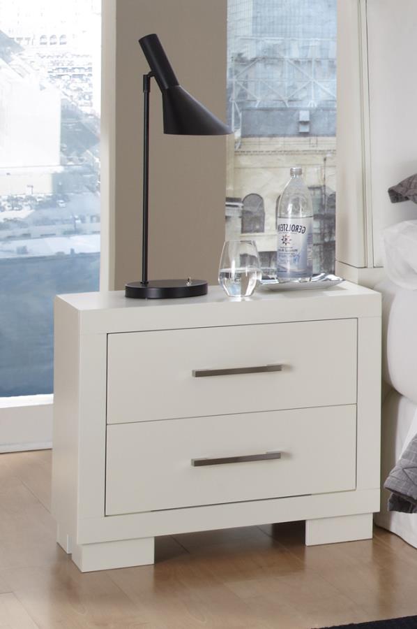 Jessica - Jessica 2-drawer Nightstand White