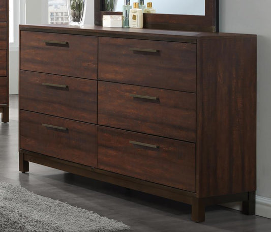 Edmonton - Edmonton 6-drawer Dresser Rustic Tobacco