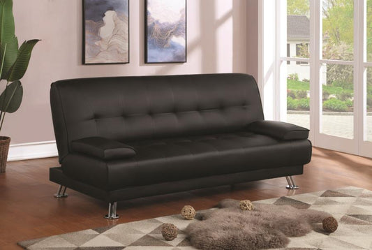 Pierre - Pierre Tufted Upholstered Sofa Bed Black