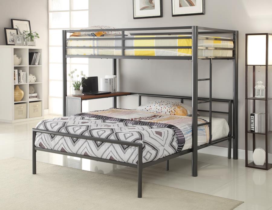 Fisher - Fisher Full Metal Bed Gunmetal