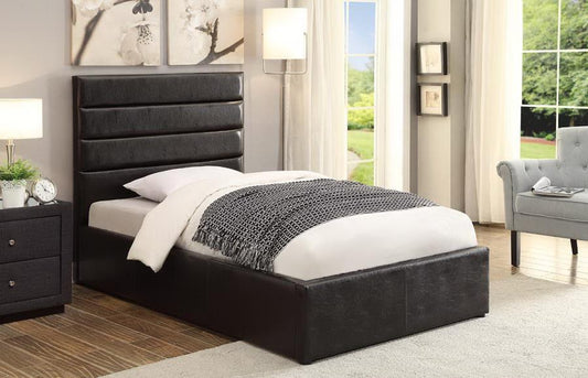 Riverbend - Riverbend Full Upholstered Storage Bed Black