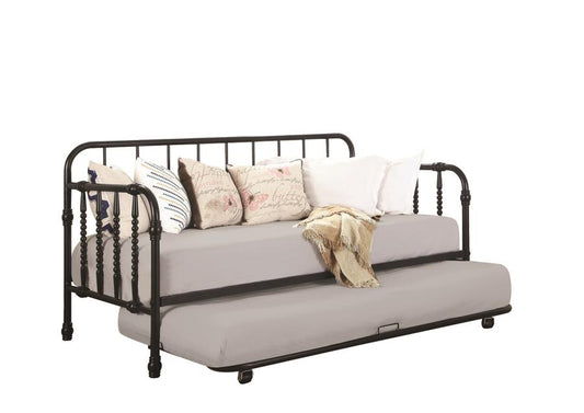 Marina - Marina Twin Metal Daybed with Trundle Black