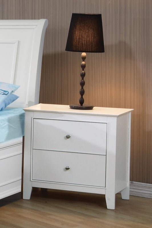Selena - Selena 2-drawer Nightstand Buttermilk