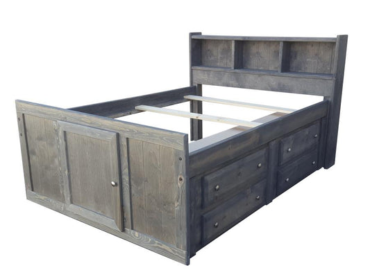Wrangle Hill - Wrangle Hill Twin Storage Bed Gun Smoke