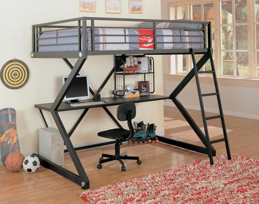 Parkview - Parkview Full Workstation Loft Bed Black