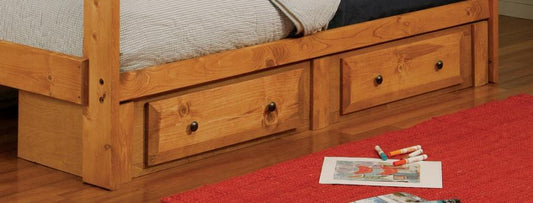 Wrangle Hill - Wrangle Hill 2-drawer Under Bed Storage Amber Wash