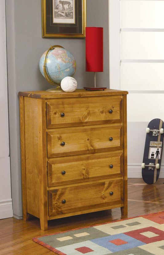 Wrangle Hill - Wrangle Hill 4-drawer Chest Amber Wash