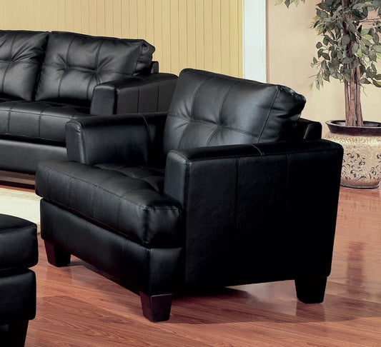 Samuel - Samuel Cushion Back Chair Black